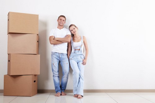 Removal team preparing a house move in Arnosgrove