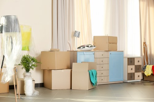 House removalists preparing a local move in Arnosgrove