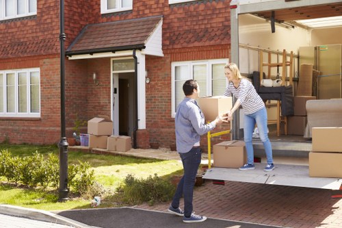 Local movers preparing a residential move in Arnosgrove