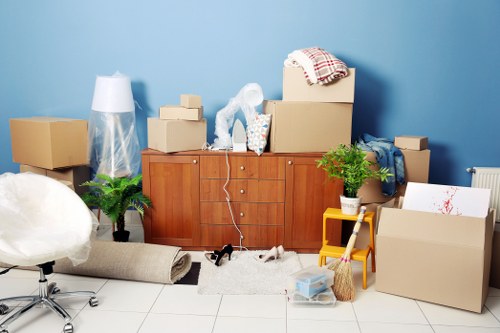 Local house movers preparing a residential move in Arnosgrove