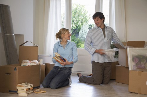 Preparing an office in Arnosgrove for removal day