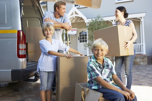 Commercial removals van for local office relocation