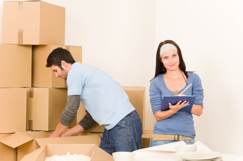 Prepared home move checklist and packed essentials