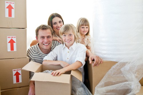 Moving day loading and unloading household items