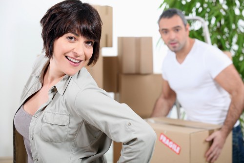 Careful handling of furniture and boxes during a local move